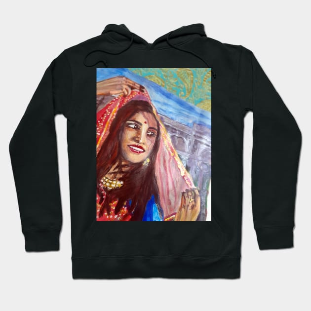 Rajasthan girl pose1 Hoodie by drpadminirathore